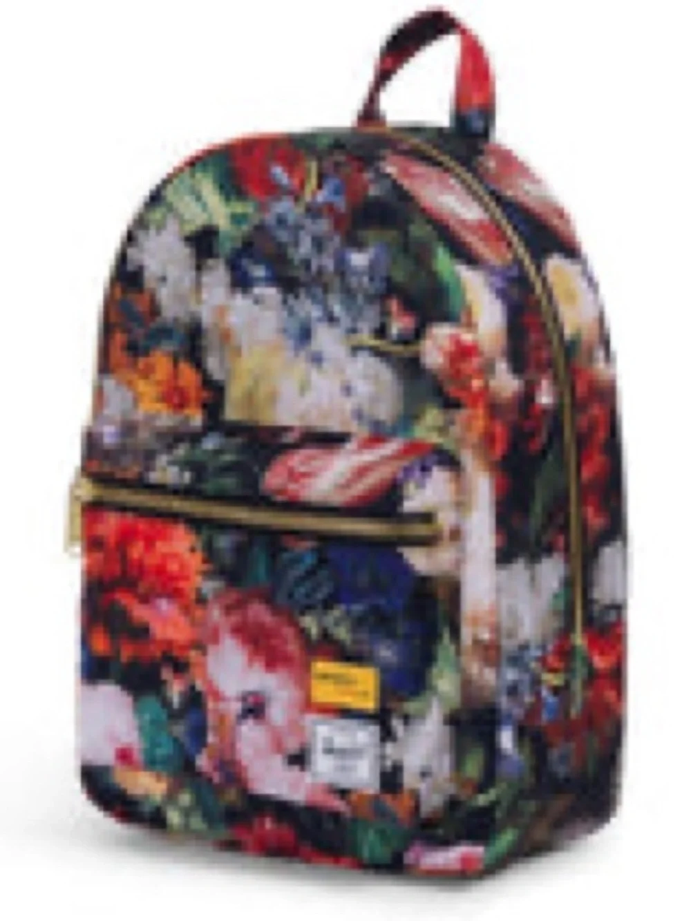 Herschel Supply Company Floral Mini Backpack in Black with Multicolor Blooms